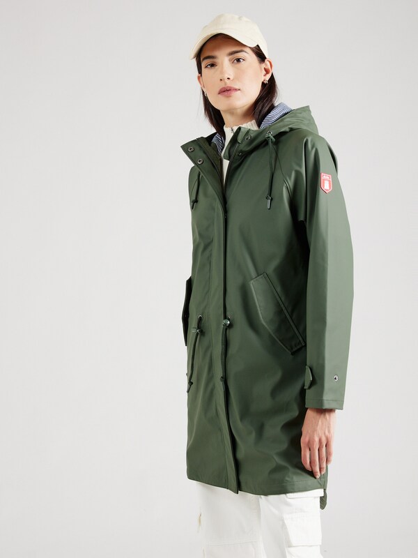 Derbe Raincoat 'Travel Friese' in Olive
