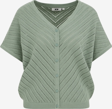 WE FashionKardigan - zelena boja: prednji dio