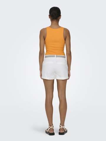 Regular Pantalon chino 'ONLGeorgia' ONLY en blanc