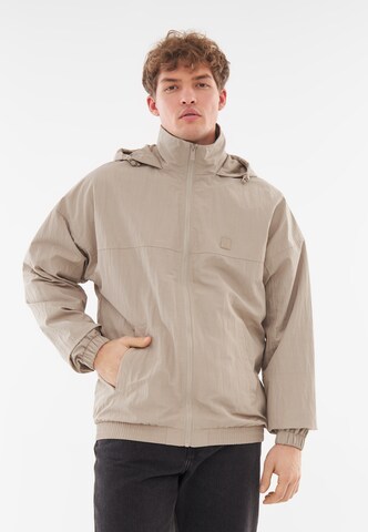 Johnny Urban Träningsjacka 'Lennon' i beige: framsida