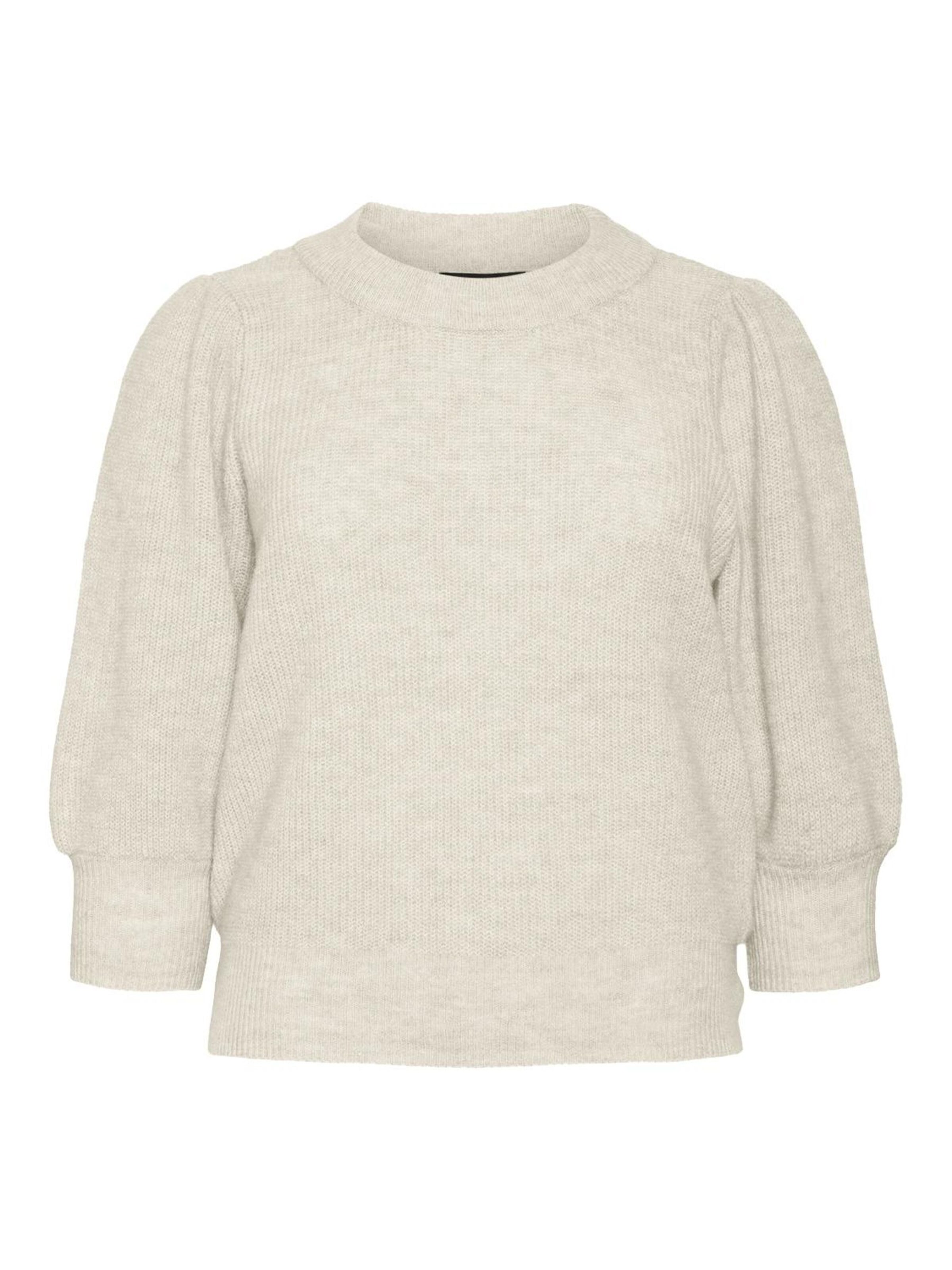 Vero Moda Curve Pullover 'Vigga' in Weiß: Vorderseite