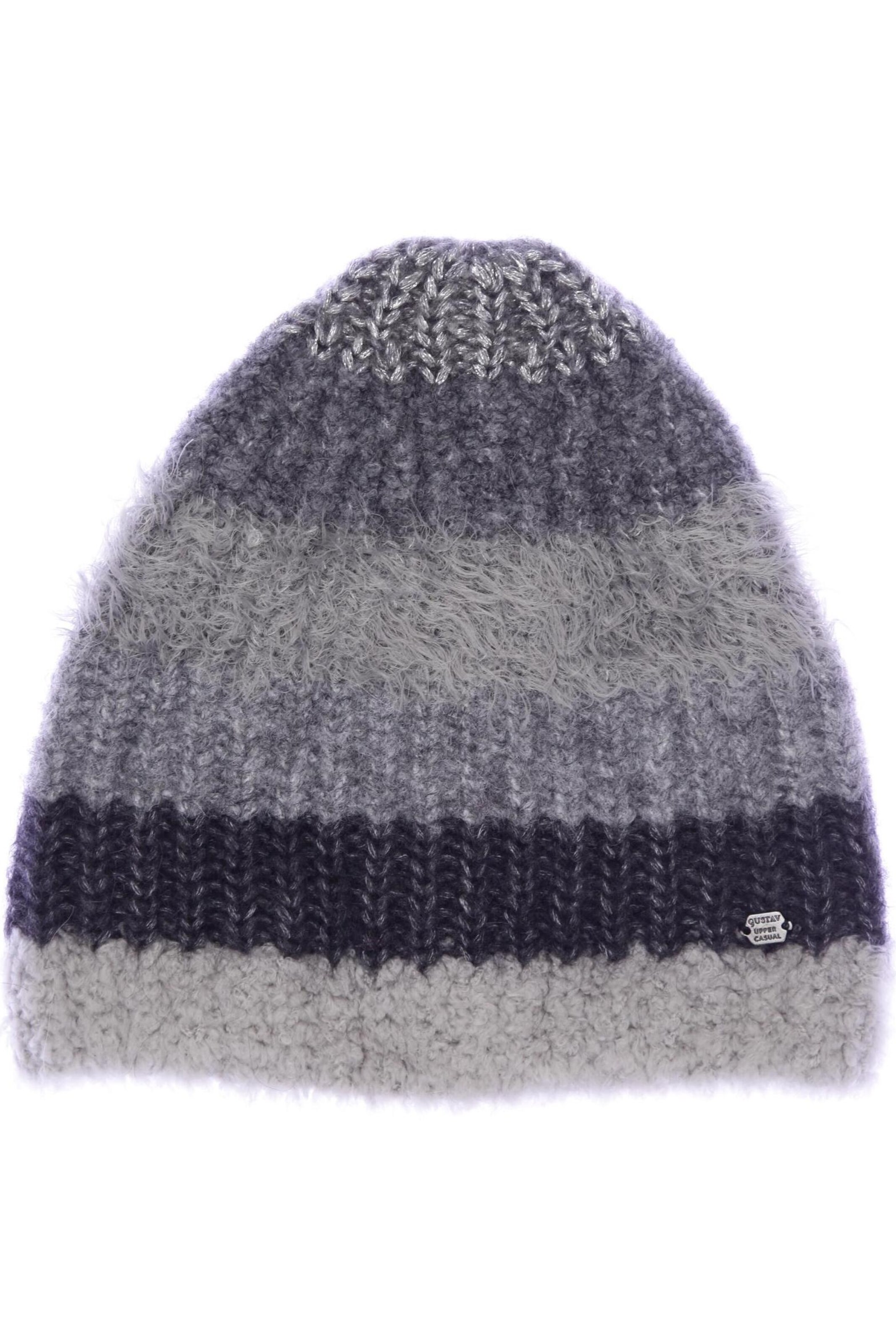 GUSTAV Hat & Cap in One size in Grey: front