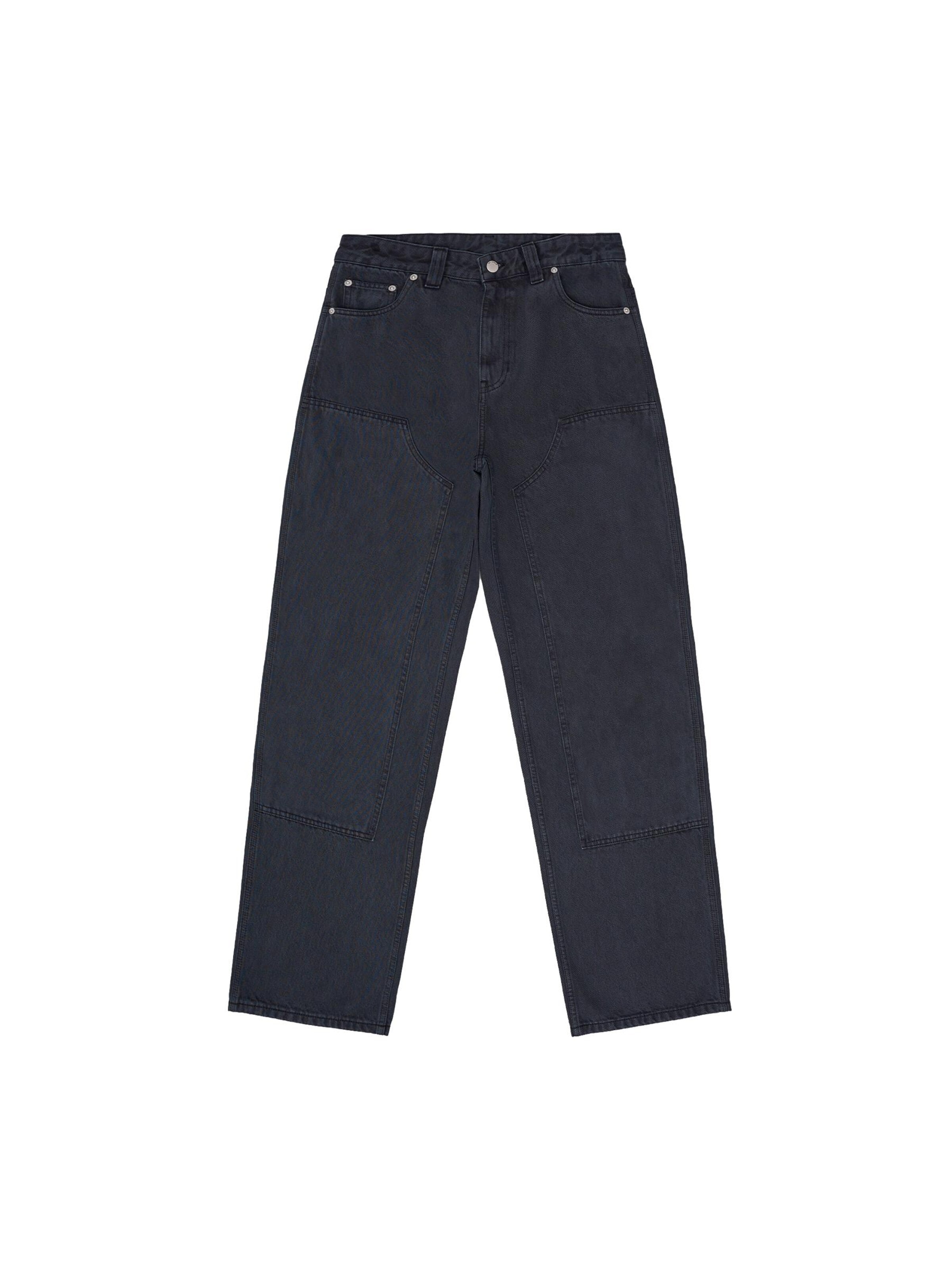 Dr. Denim Baggy Jeans 'Jena Double Knee' in Grijs: voorkant