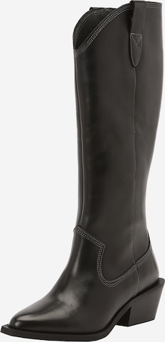 Bianco Cowboy Boots 'MONA' in Black: front