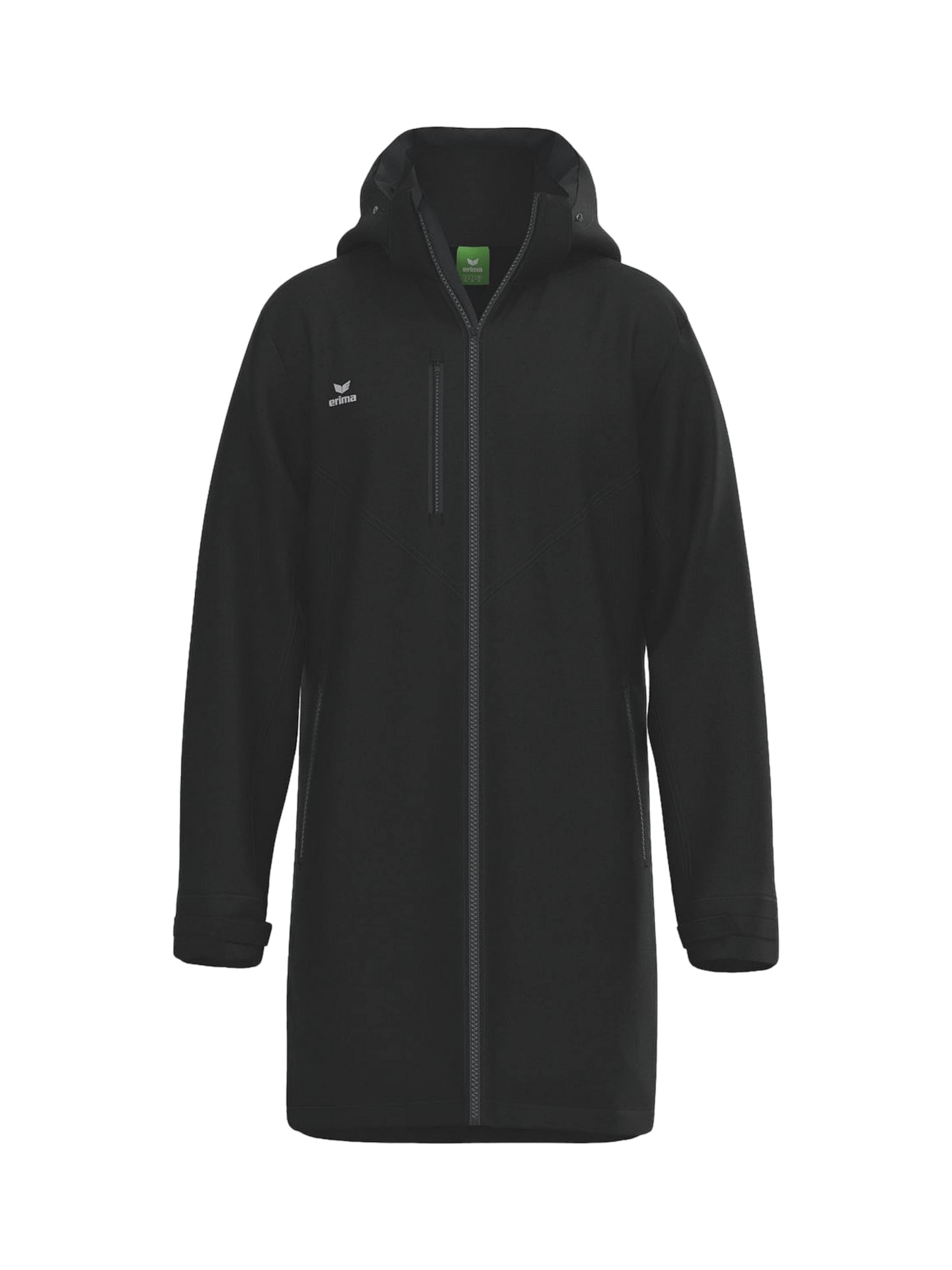 ERIMA Sportjacke in Schwarz: Vorderseite