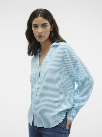 VERO MODA Blouse 'BUMPY' in Blue
