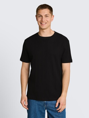 TOM TAILOR DENIM T-Shirt in Schwarz: Vorderseite