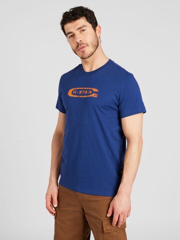 G-Star RAW - Camiseta en azul: frente