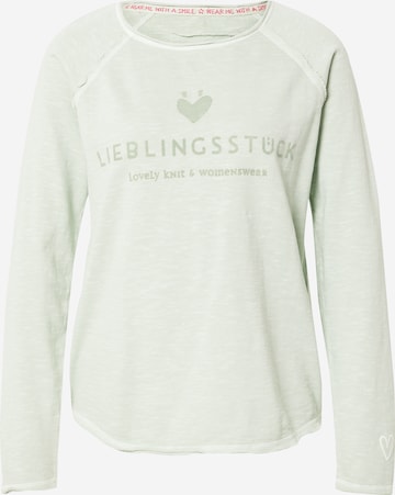 LIEBLINGSSTÜCK Sweatshirt 'Cathrina' in Green: front