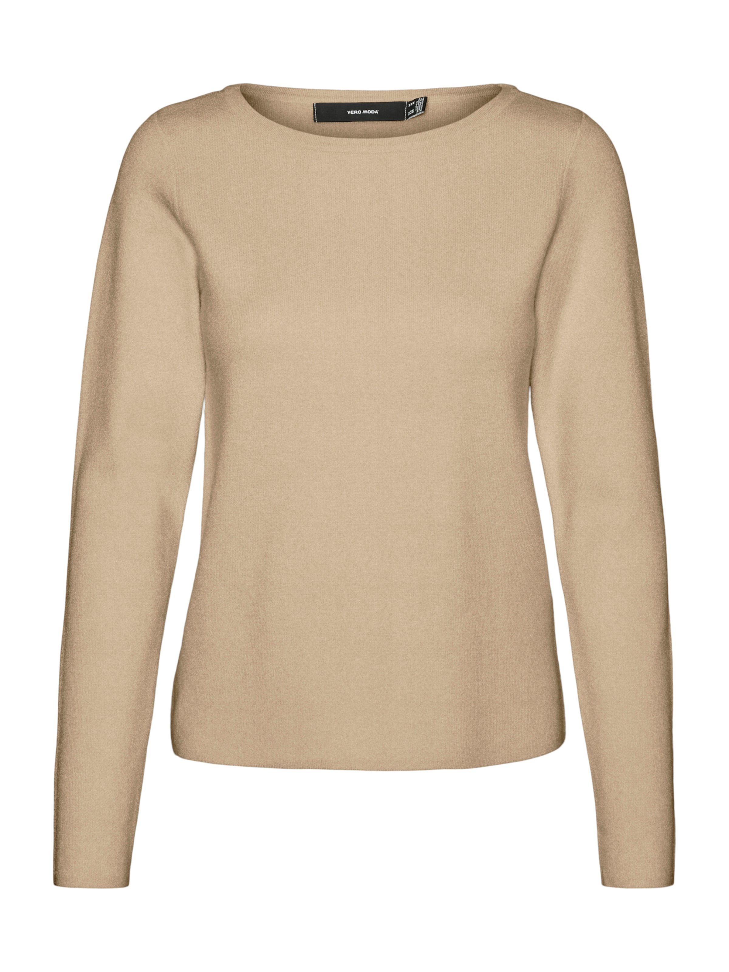 VERO MODA - Jersey 'VMGOLD NEEDLE' en beige: frente