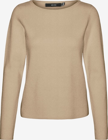 Pull-over 'VMGOLD NEEDLE' VERO MODA en beige : devant