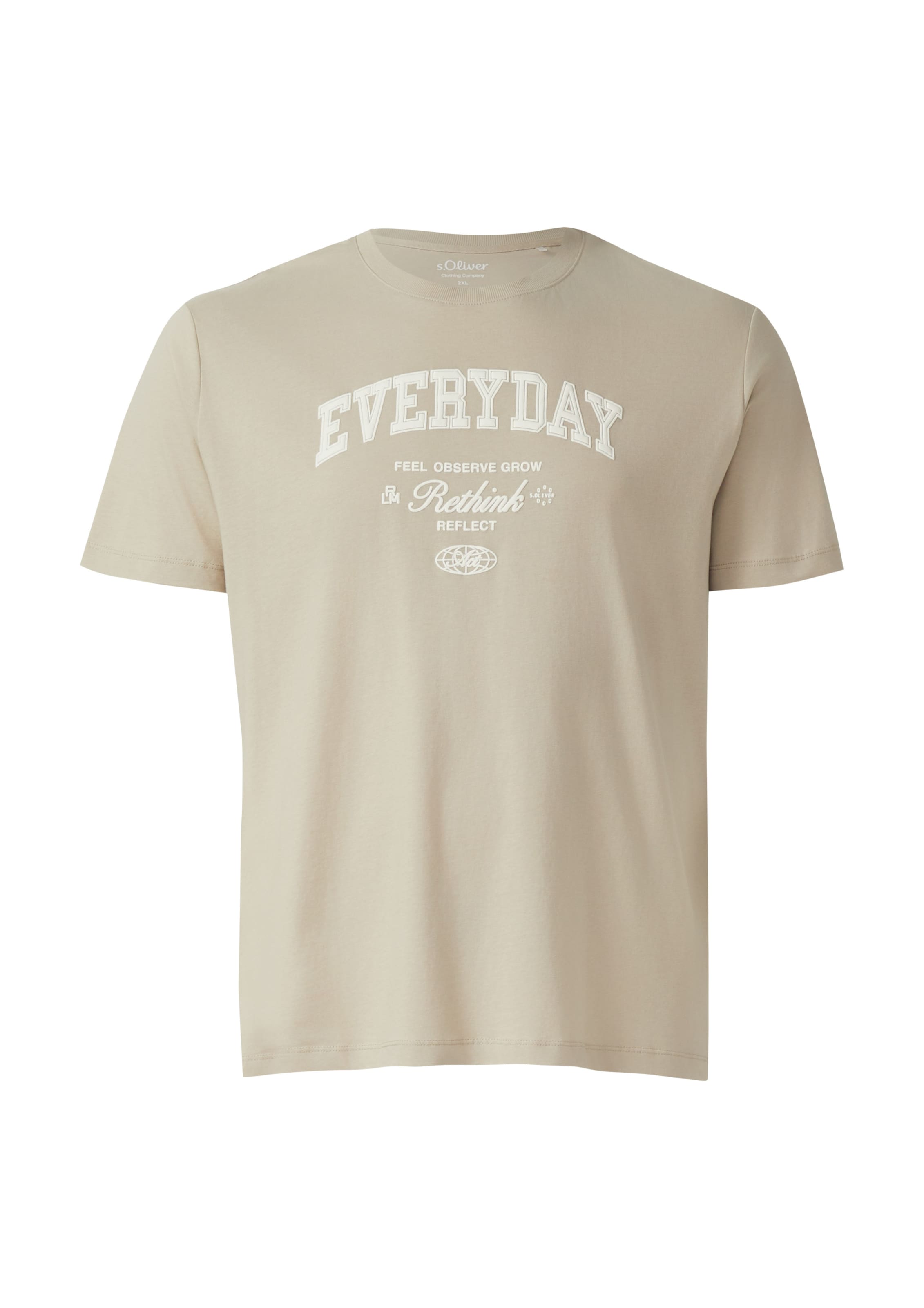 s.Oliver Shirt in Beige: voorkant