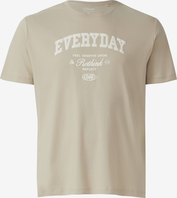 T-Shirt s.Oliver en beige : devant