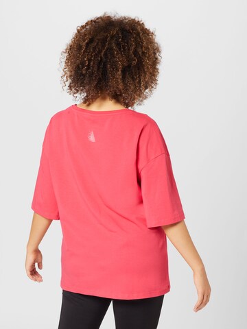 Active by Zizzi Функциональная футболка 'ANING' в Ярко-розовый