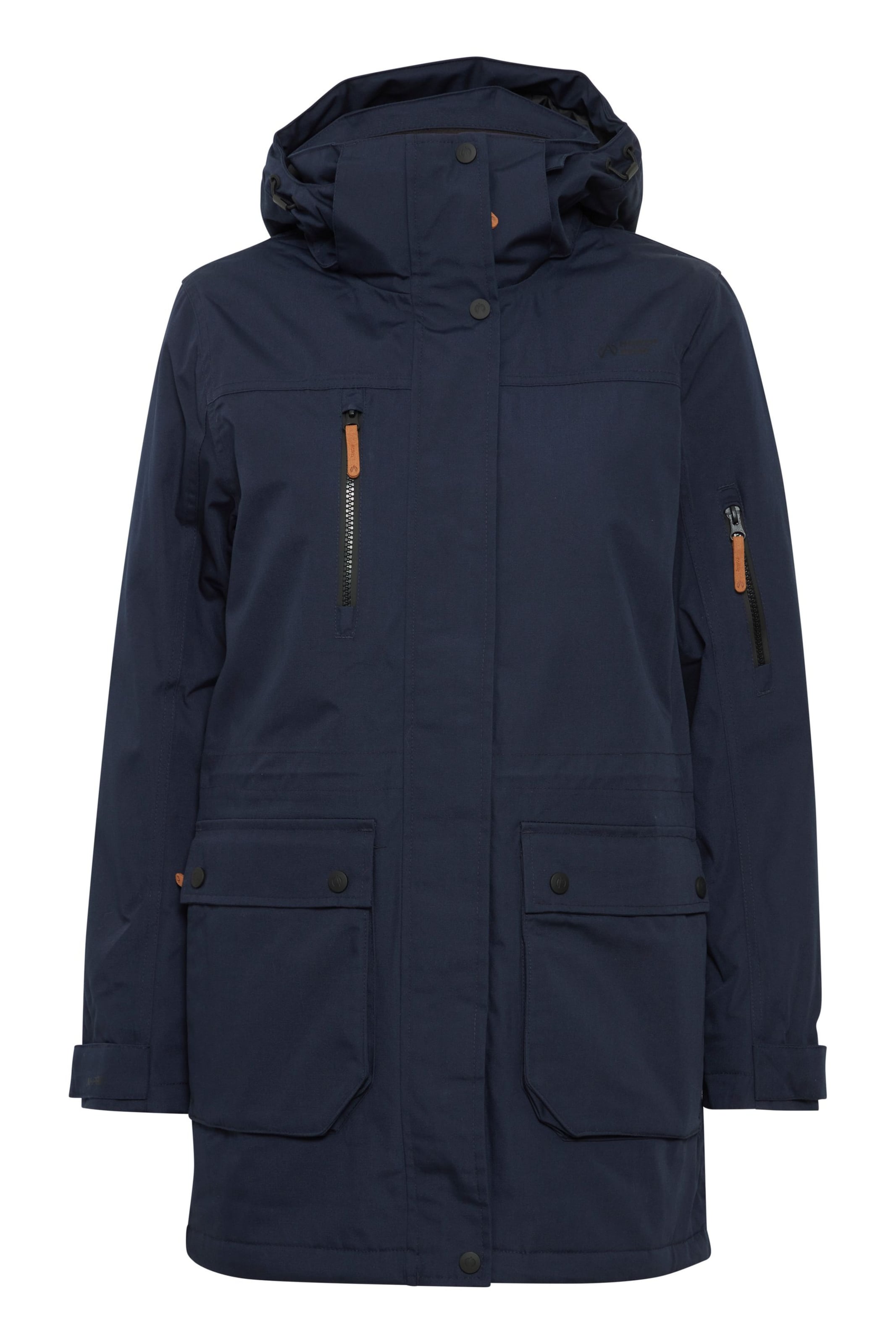 North Bend Winterjacke 'Wanda' in Blau: Vorderseite