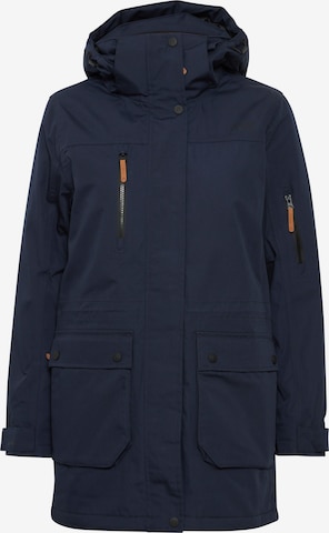 North Bend - Casaco outdoor 'Wanda' em azul: frente