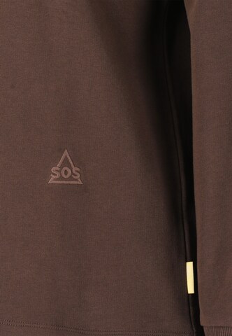 SOS Sportief sweatshirt 'Bovec' in Bruin