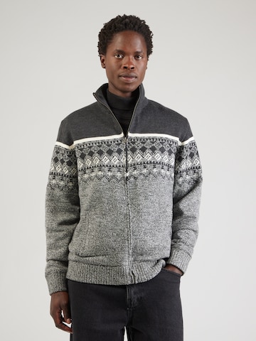 Vestes en maille Jack's en gris : devant