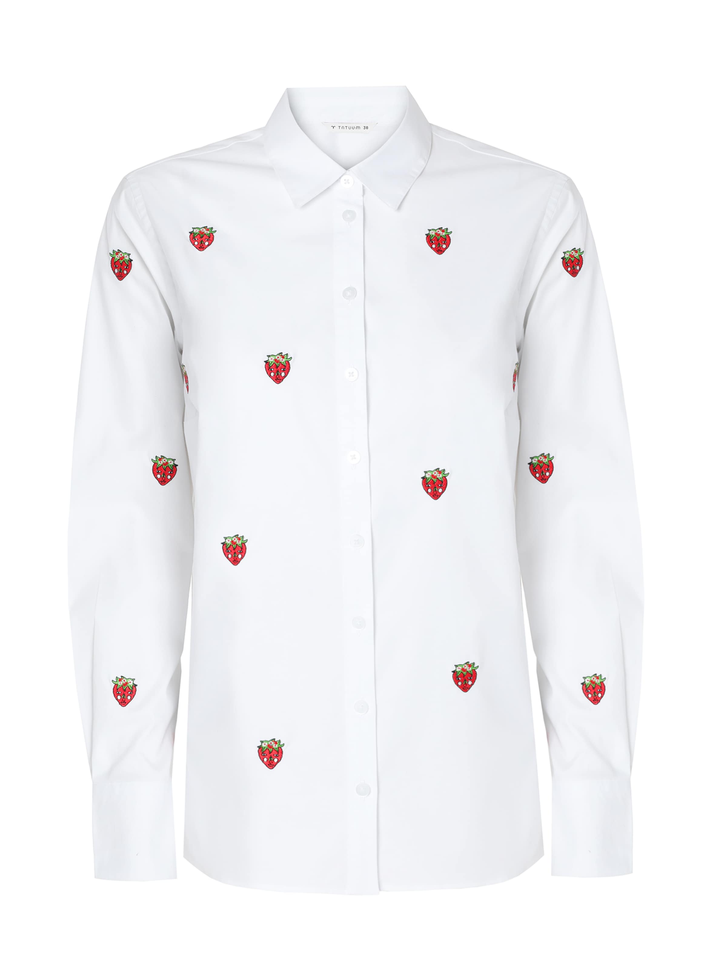 TATUUM Shirt in White: front