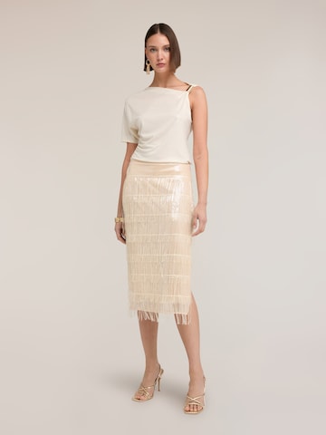 MOTIVI - Falda en beige