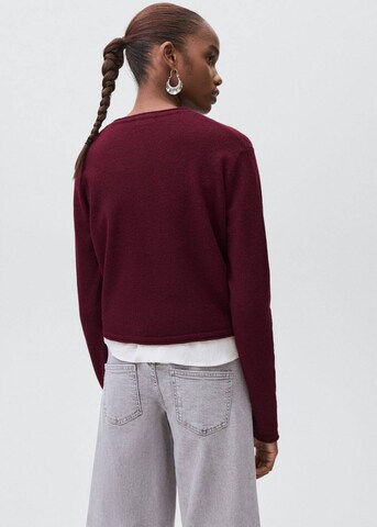 MANGO TEEN Knit Cardigan 'Curly2' in Red