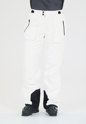 SLOPE Regular Outdoor trousers in White: front