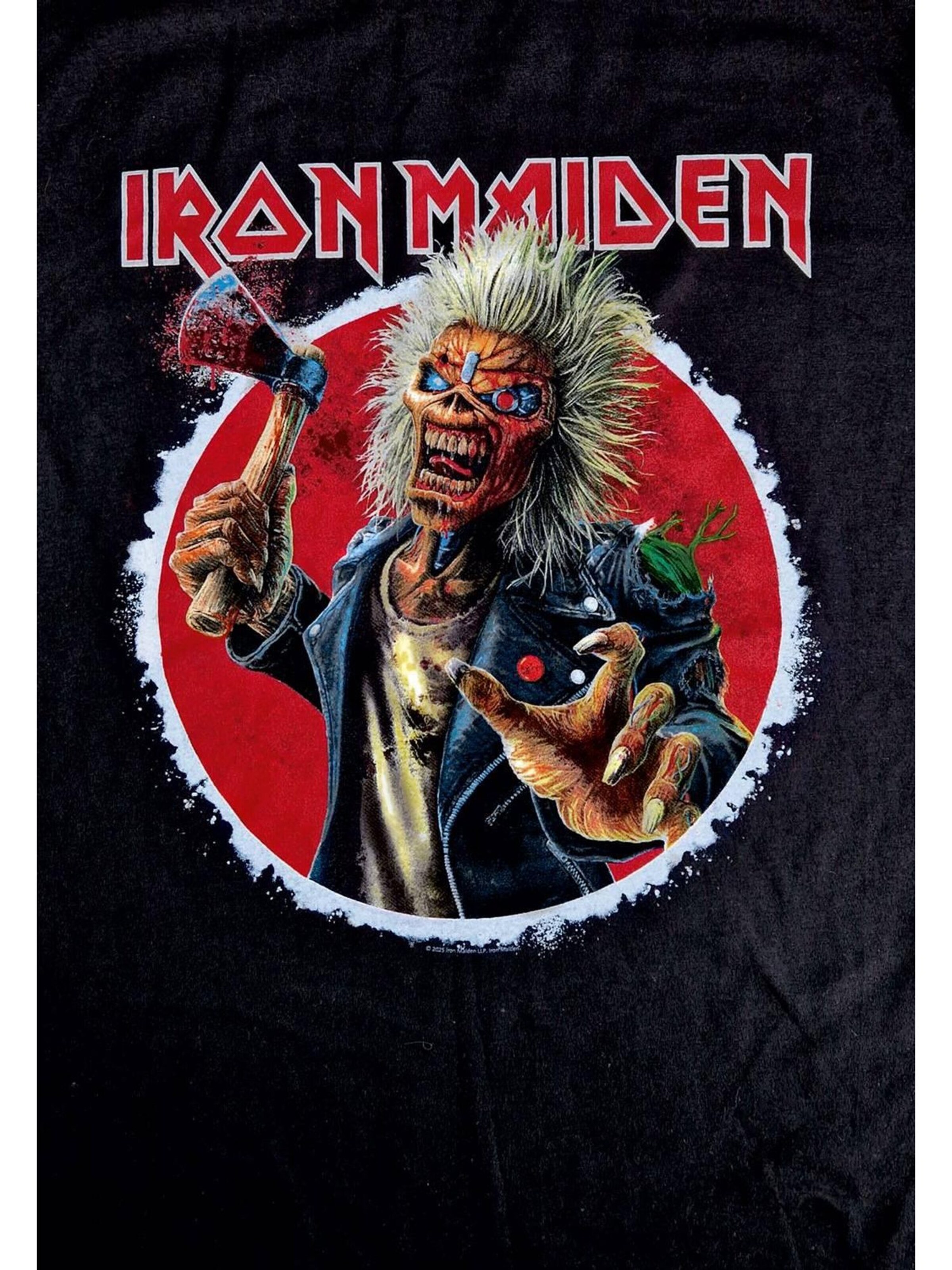 T-Shirt 'Iron Maiden Axe Eddie Exploding Circle Back and Front T-Shirt' Iron Maiden en noir