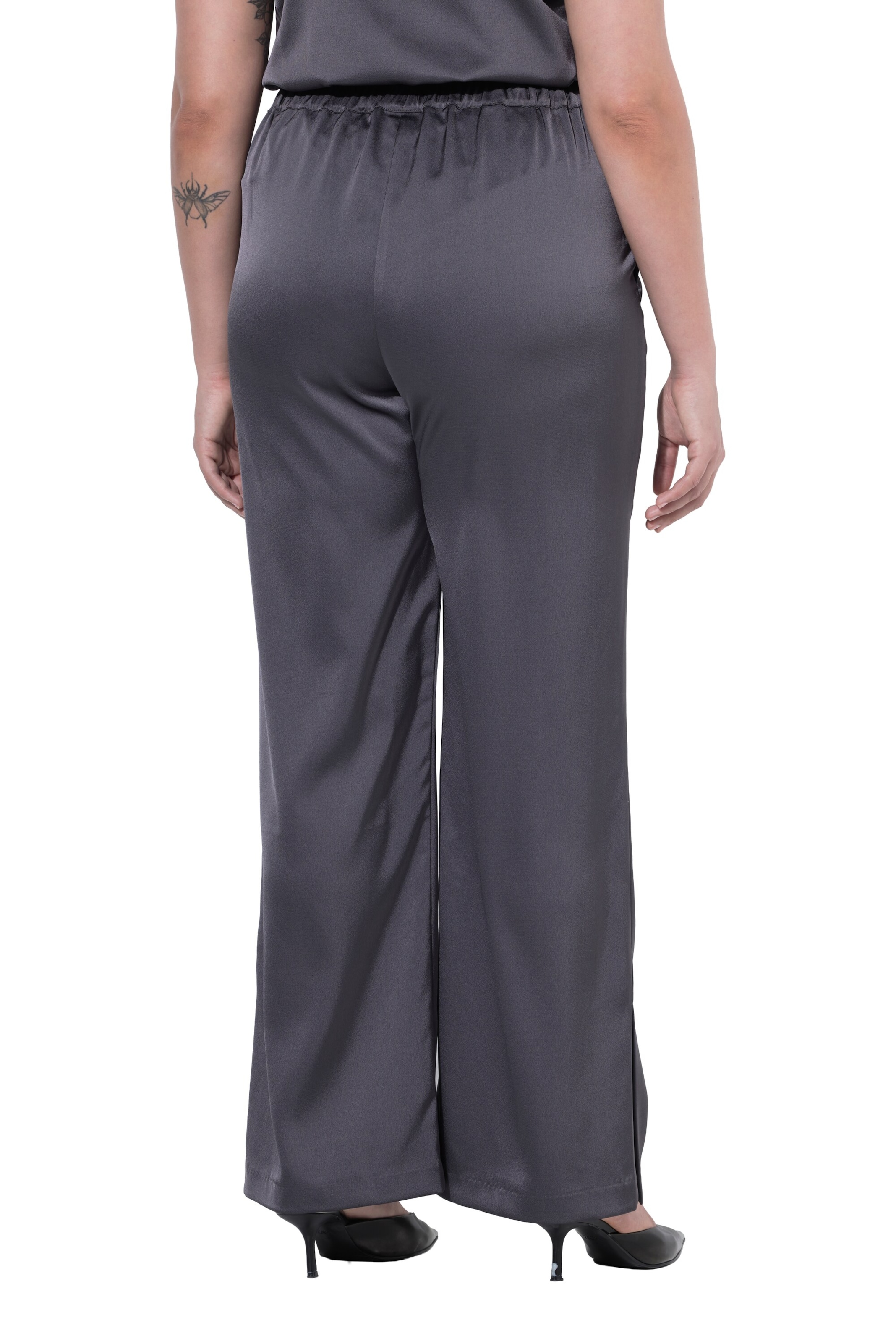 Ulla Popken Wide leg Broek in Grijs