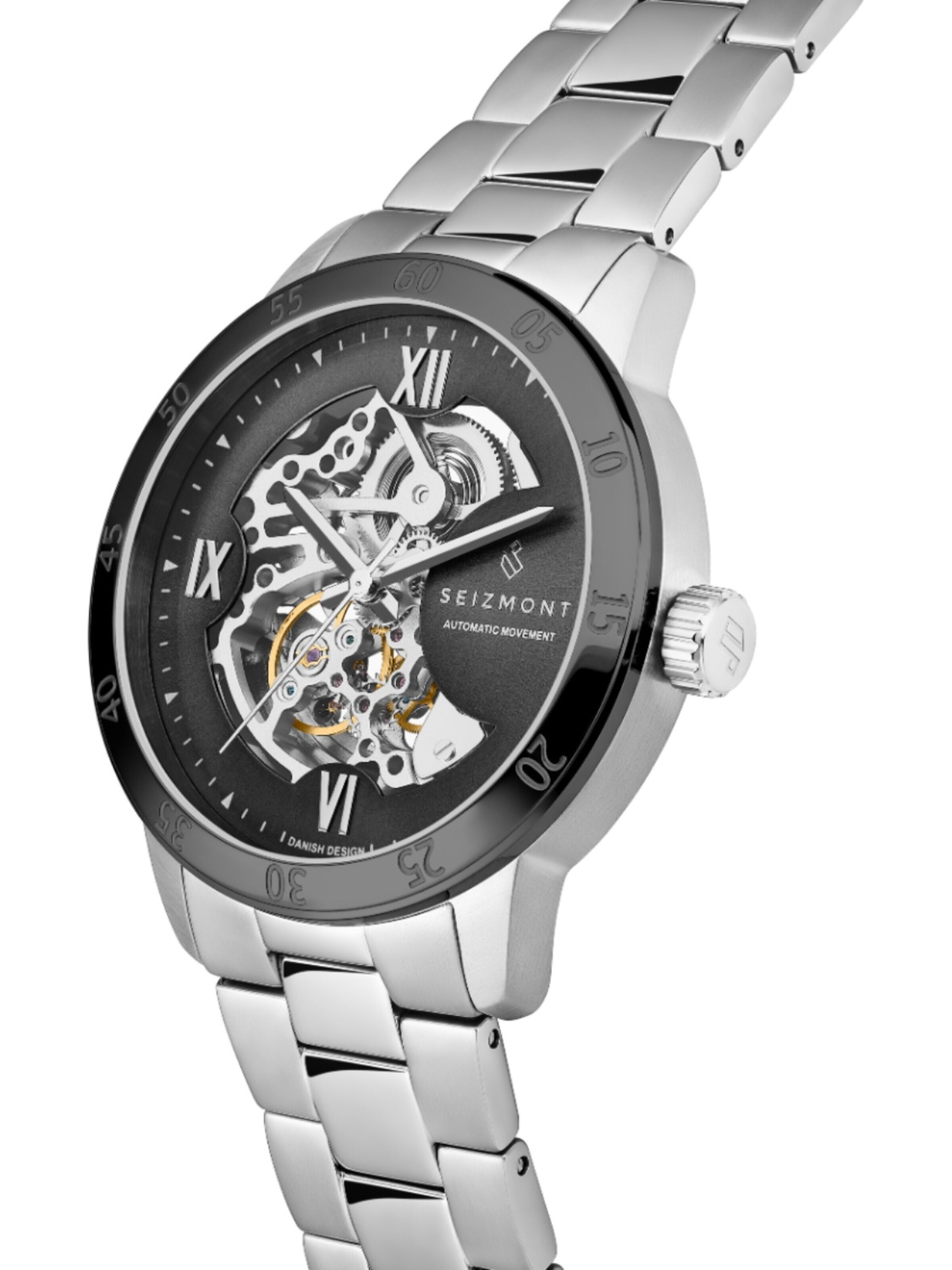 Seizmont Analog watch 'Dante II' in Silver