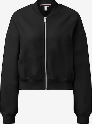 Veste de survêtement QS en noir : devant
