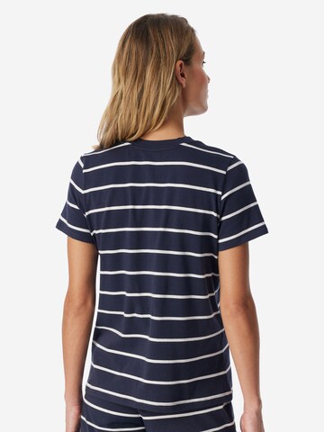 SCHIESSER Pajama Shirt 'Mix & Relax' in Blue