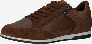 GEOX Sneakers laag in Bruin: voorkant