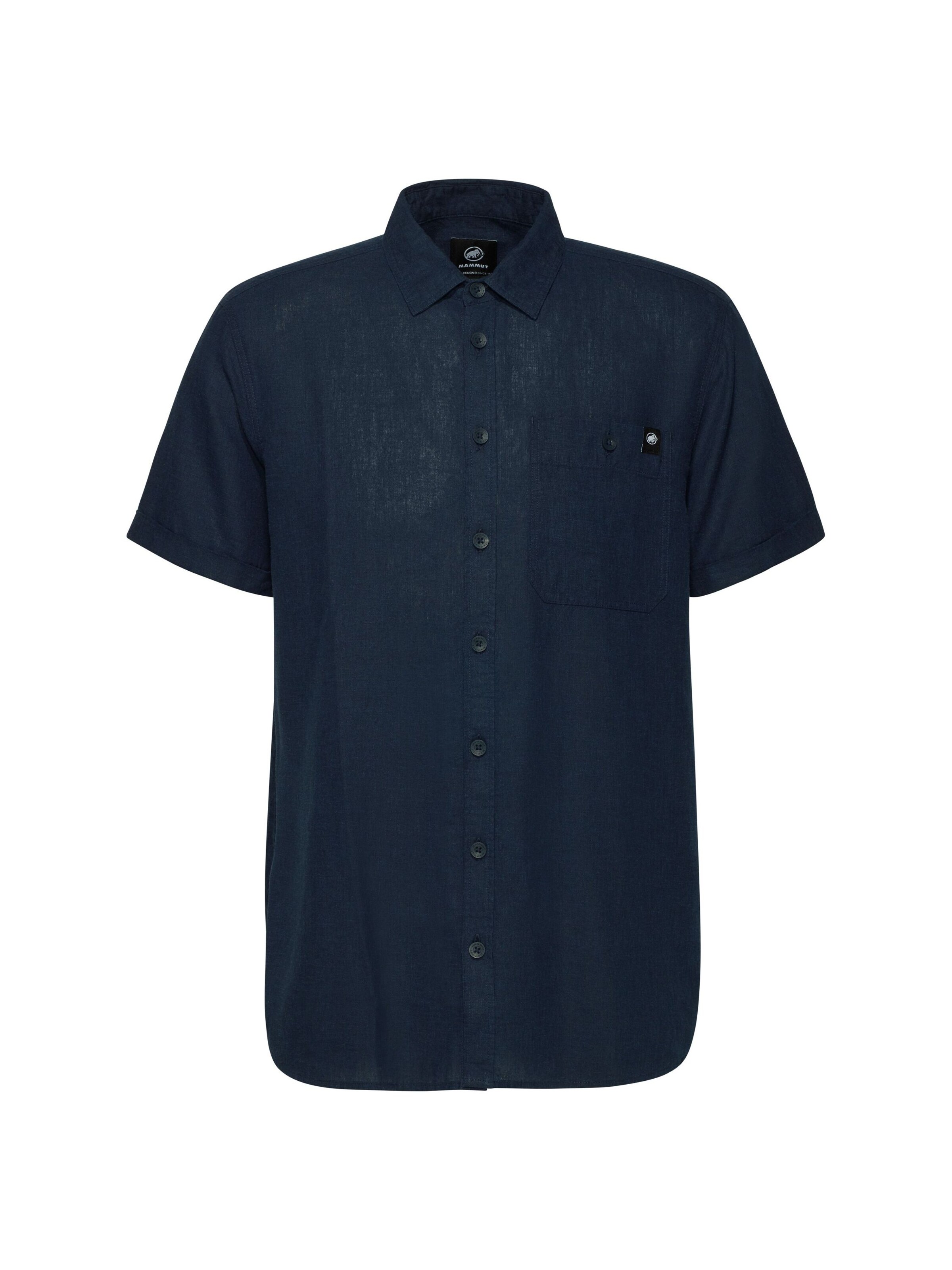 MAMMUT Regular Fit Funktionshemd 'Alvra Summer' in Blau: Vorderseite