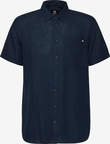MAMMUT Regular Fit Funktionshemd 'Alvra Summer' in Blau: Vorderseite