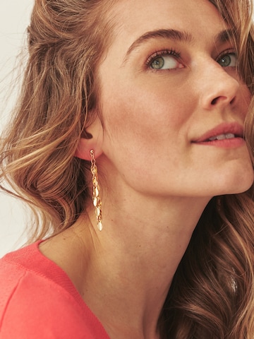 Boucles d'oreilles 'VILLI' TATUUM en or : devant