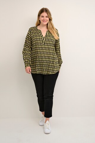 KAFFE CURVE Blouse 'Sila' in Yellow