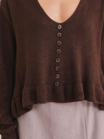 MixRay Pullover 'Pullover'‌‌‌‌ in Braun