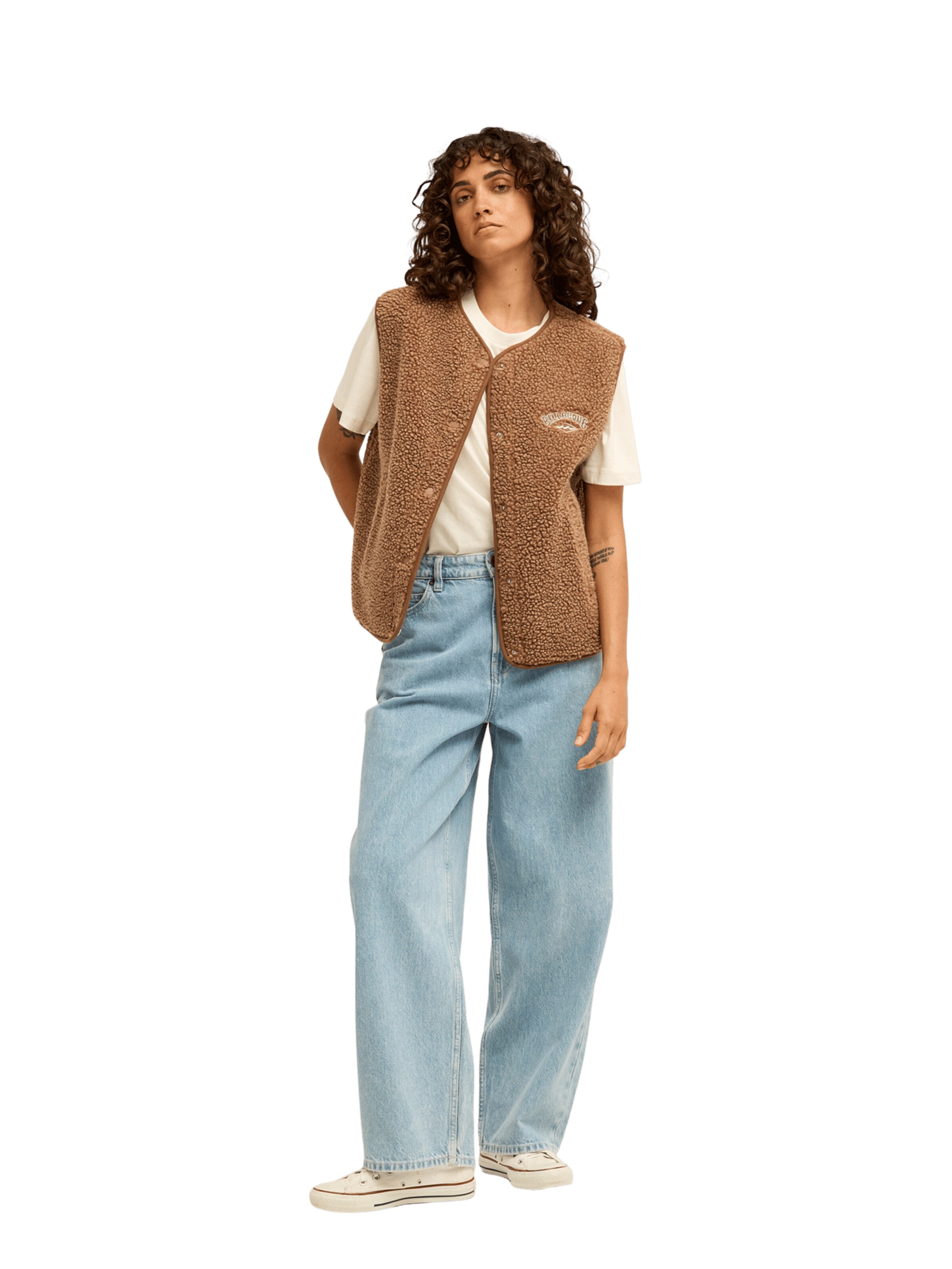 BILLABONG Vest 'Be Happy' in Brown