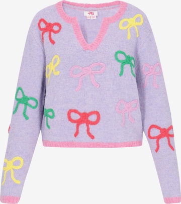 Pull-over MYMO en violet : devant