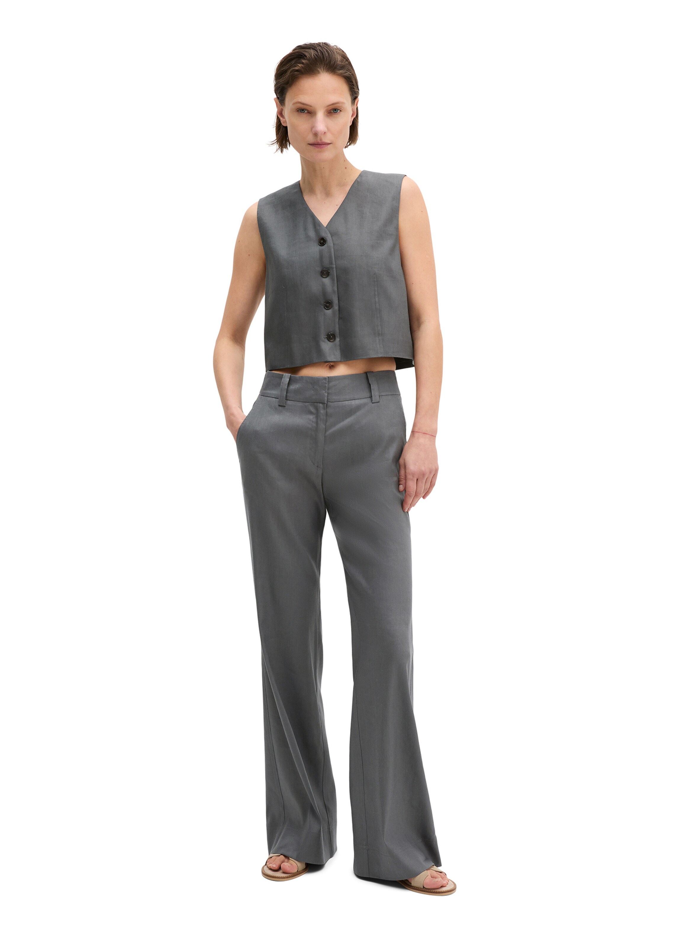 Marc O'Polo Gilet in Grijs