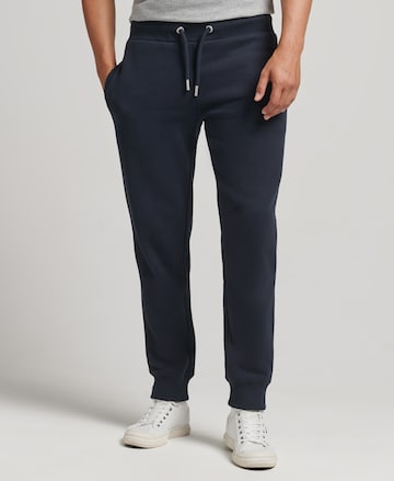 Superdry Tapered Broek 'Vintage' in Zwart: voorkant