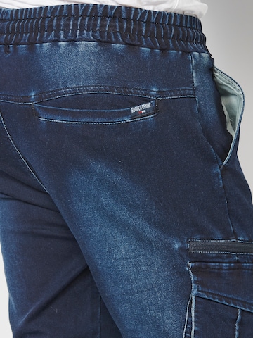 KOROSHI - Slimfit Pantalón cargo en azul