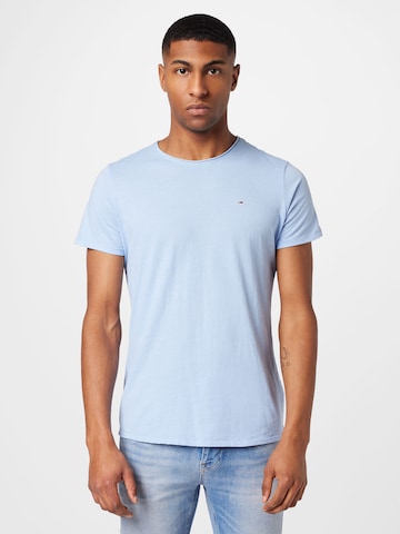 Tommy Jeans Shirt 'JASPE' in Blauw: voorkant