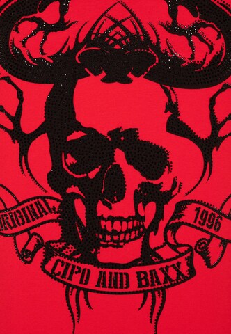 CIPO & BAXX Shirt 'Yakuza Dragon' in Red
