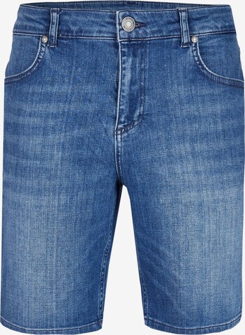 HECHTER PARIS Slimfit Jeans-Bermuda in Blau: predná strana