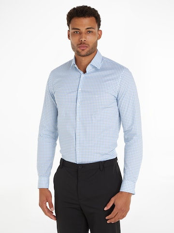 Calvin Klein Regular fit Business Shirt in White: front