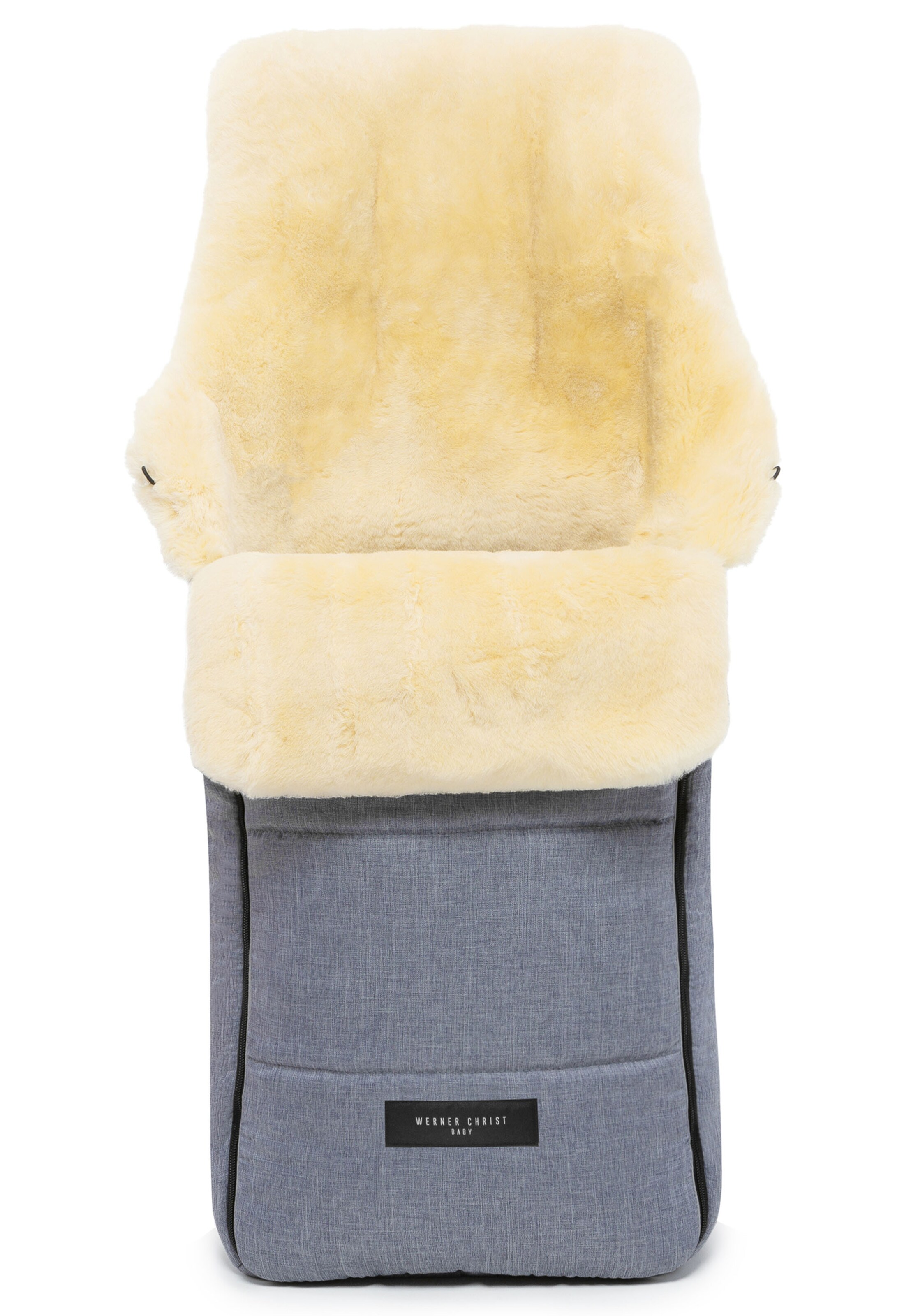 Werner Christ Baby Fußsack 'AROSA' in Blau: Vorderseite