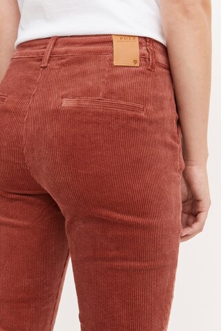 PULZ Jeans Regular Pants 'SALLY' in Red