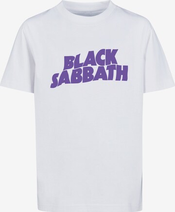 T-Shirt 'Black Sabbath' F4NT4STIC en blanc : devant