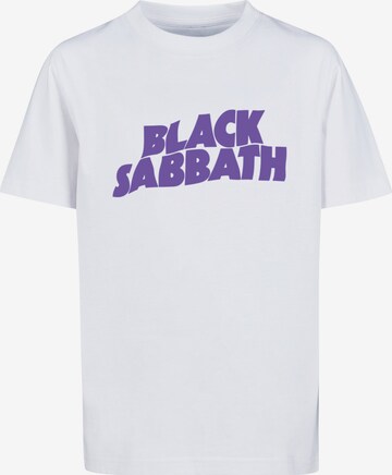 F4NT4STIC Shirt 'Black Sabbath' in Wit: voorkant